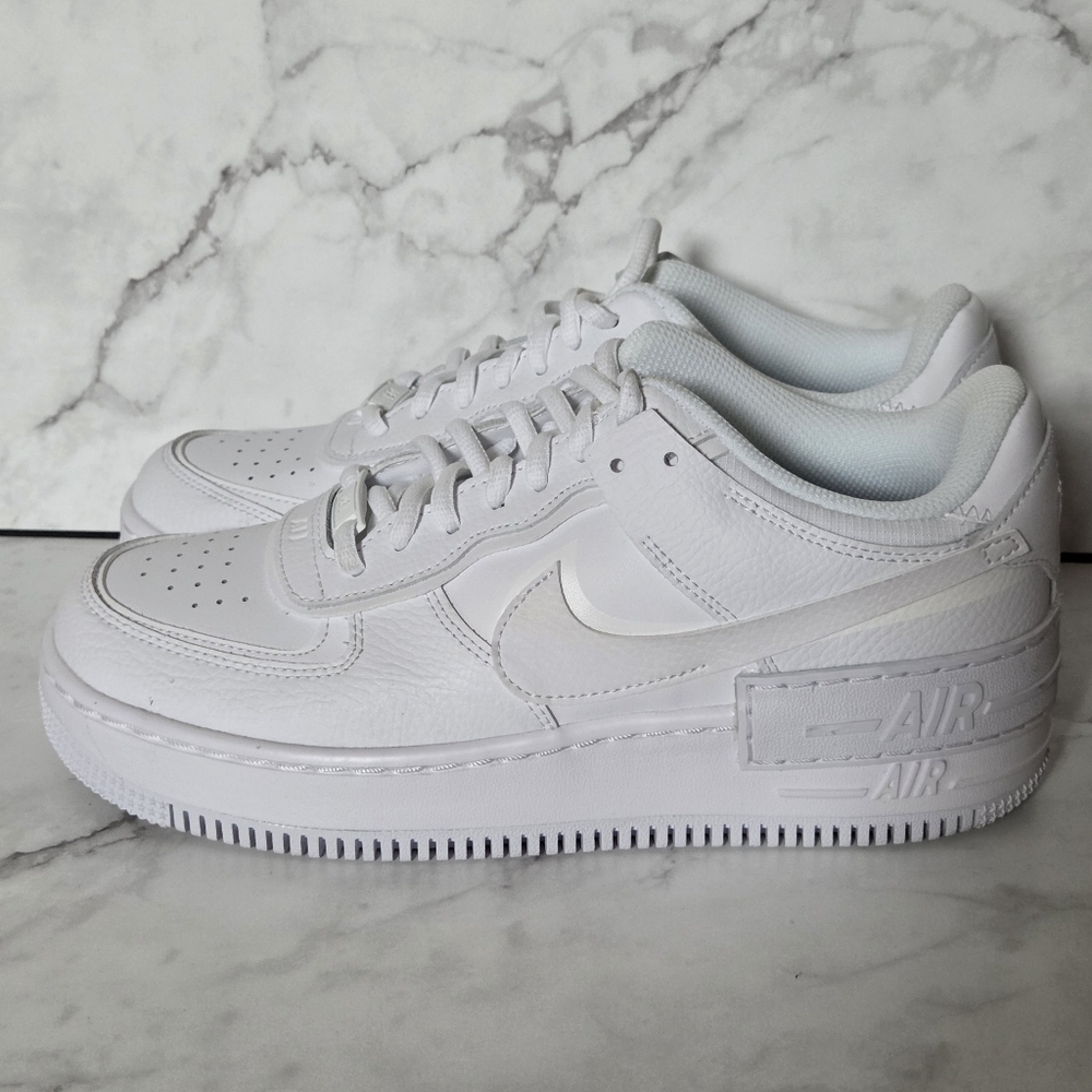Nike Air Force 1 Shadow White Womens Sneakers Shoes 9 - Picture 5 of 9